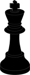 Chess Piece Black King clip art (107174) Free SVG Download / 4 Vector