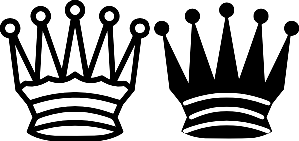 free vector Chess Queen Crown clip art