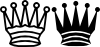 free vector Chess Queen Crown clip art