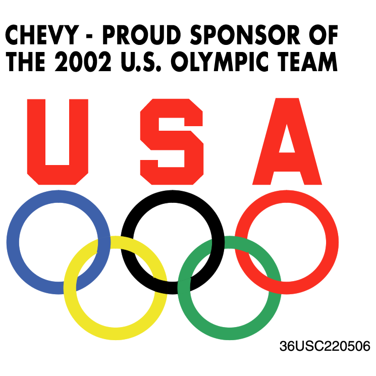 free vector Chevy sponsor of olympic team 0
