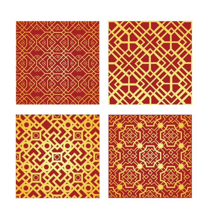 free vector China pattern design