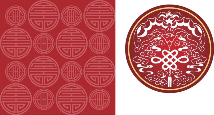 free vector Chinese style pattern vector