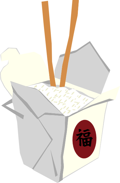 free vector Chinese Take Out Box clip art