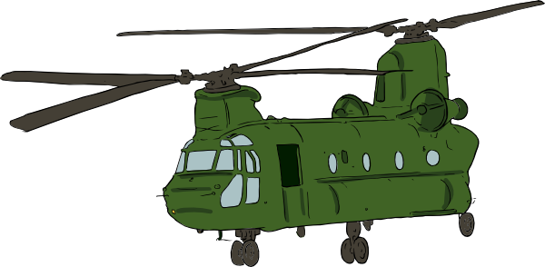 free vector Chinook Helicopter clip art