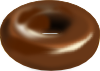 free vector Chocolate Donut clip art
