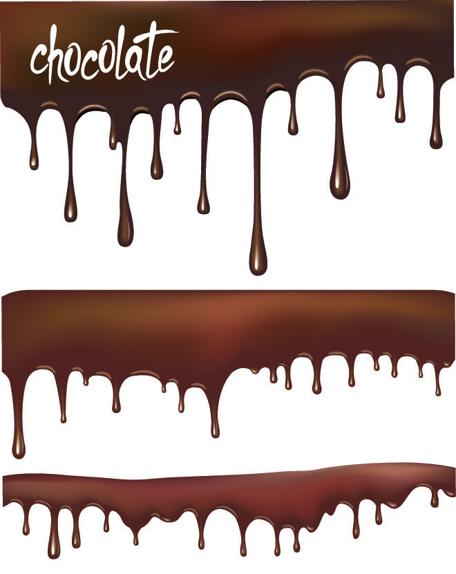 free vector Chocolate liquid vector