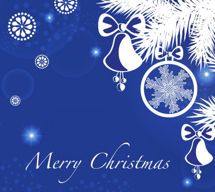 free vector Christmas blue background 05 vector