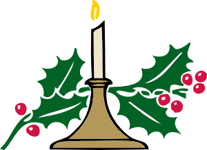 free vector Christmas Candle clip art