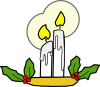 free vector Christmas Candles clip art