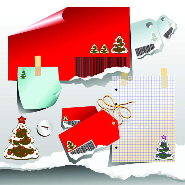 free vector Christmas clip art of paper