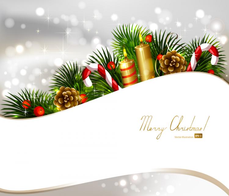 christmas decorations vector