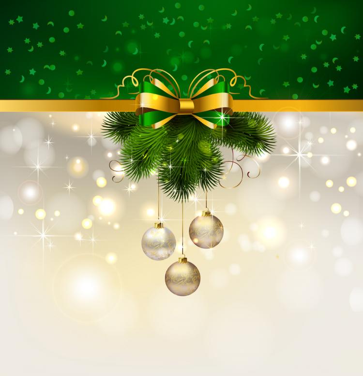 free vector Christmas decoration background 04 vector