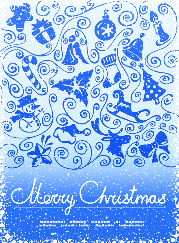 free vector Christmas decoration pattern vector