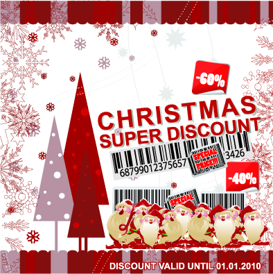 Christmas discount sales vector 25286 Free EPS Download / 4Vector