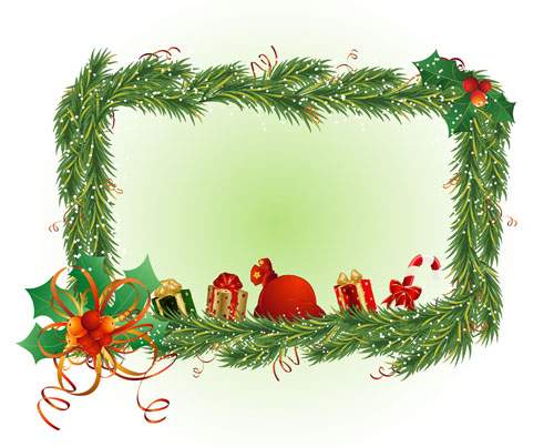 Download Christmas element border (24862) Free EPS Download / 4 Vector