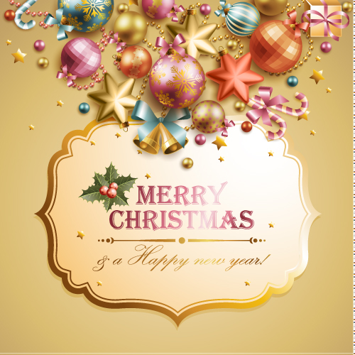 free vector Christmas elements background 05 vector