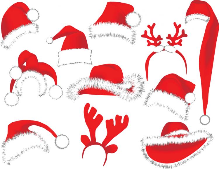 Download Christmas hats (24896) Free EPS Download / 4 Vector