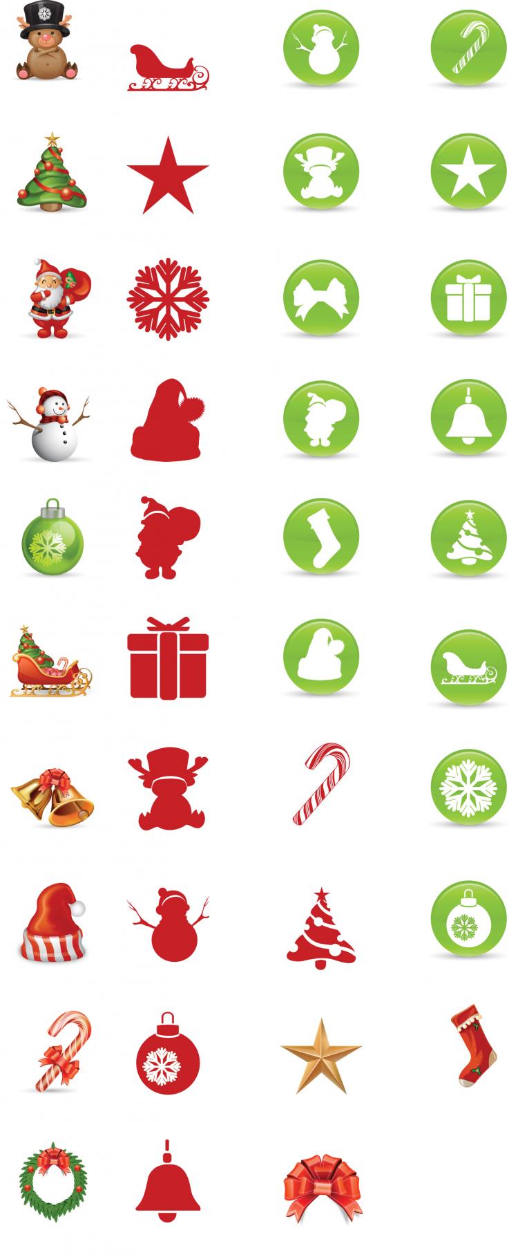 free vector Christmas Icons Vector