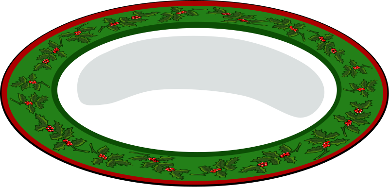 Download Christmas Plate (102055) Free SVG Download / 4 Vector