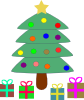 free vector Christmas Tree Gifts clip art