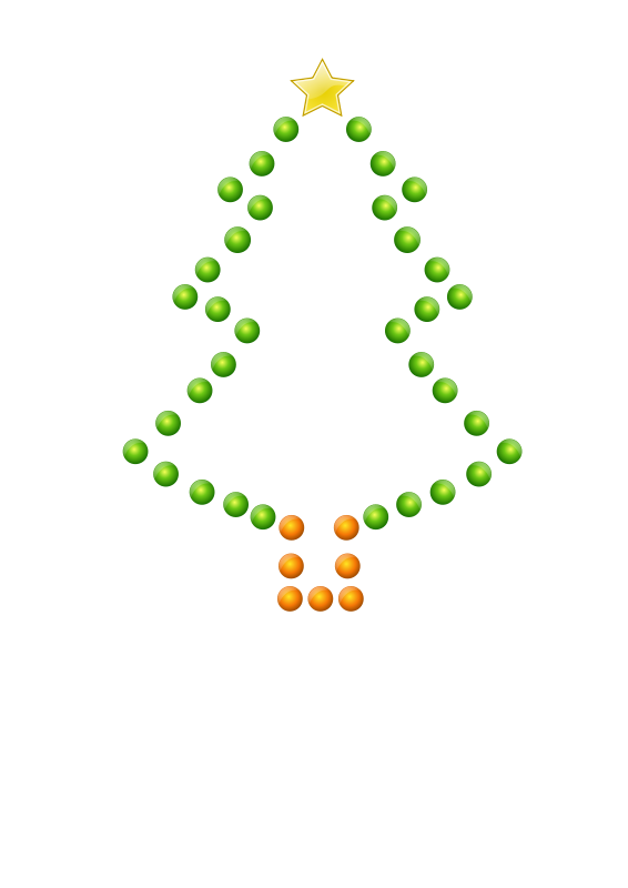 free vector Christmas Tree in Lights (Glossy)