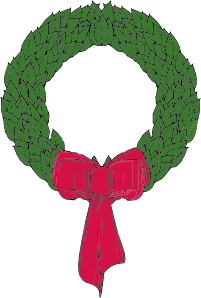 free vector Christmas Wreath clip art