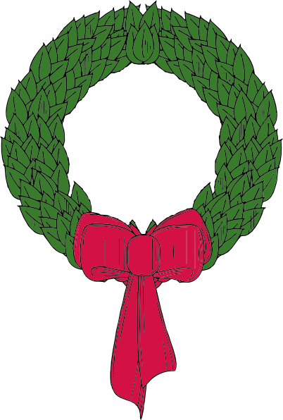 free vector Christmas Wreath clip art