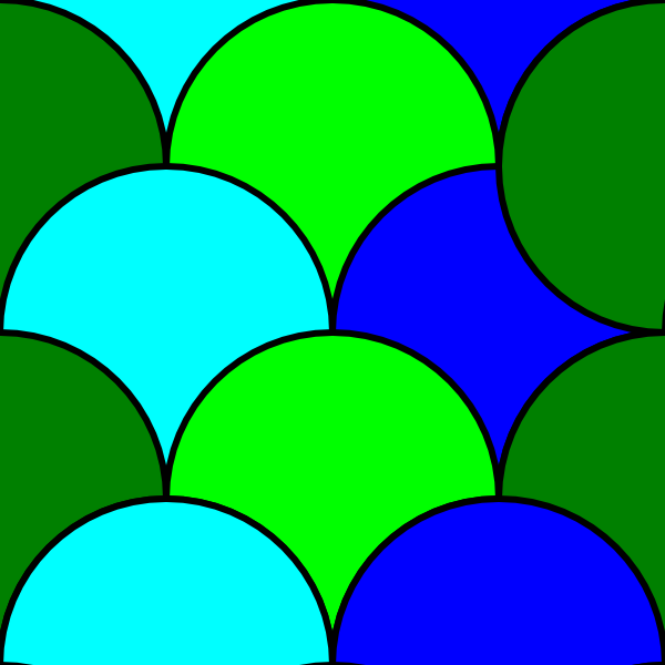 free vector Circles Tile Pattern clip art