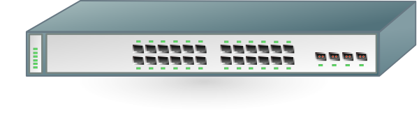 free vector Cisco Network Switch clip art