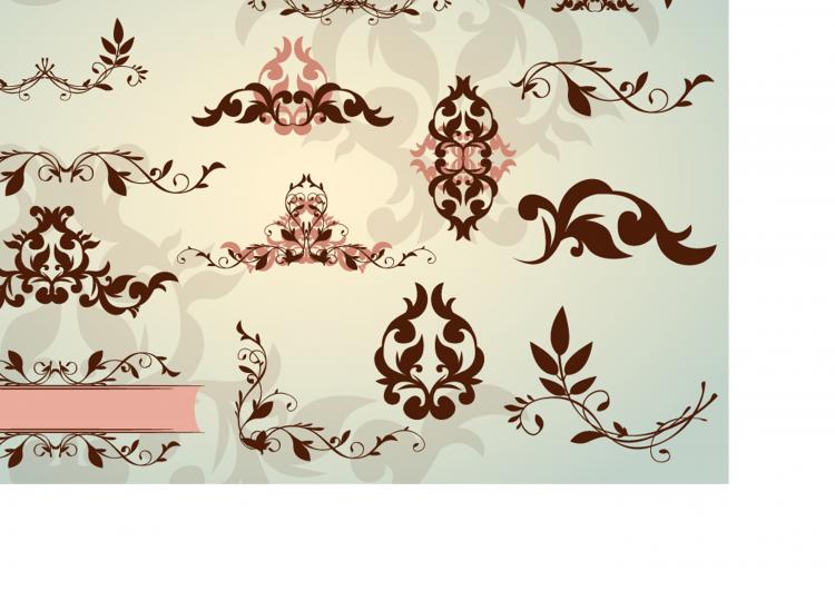 free vector Classic lace pattern 01 vector