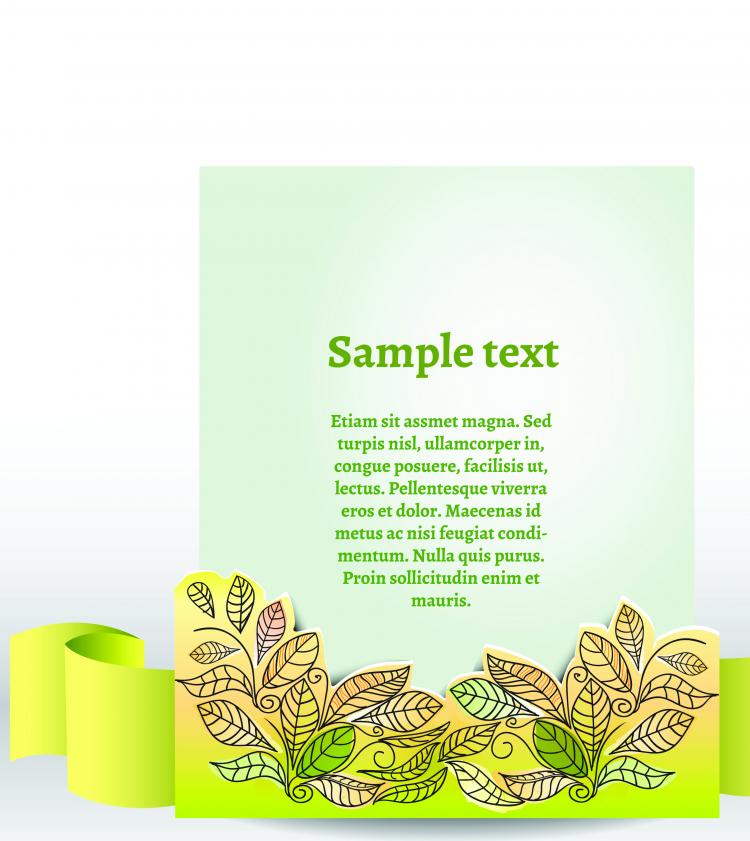 free vector Clip style text template vector 1
