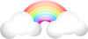 free vector Cloud Rainbow clip art
