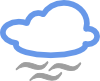 free vector Cloudy Weather Symbols clip art