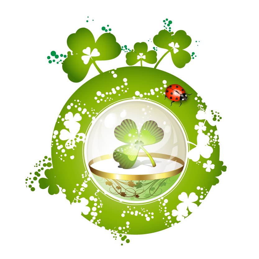 free vector Clover beautiful background 05 vector