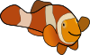 free vector Clown Fish clip art