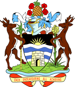 free vector Coat Of Arms Of Antigua And Barbuda clip art