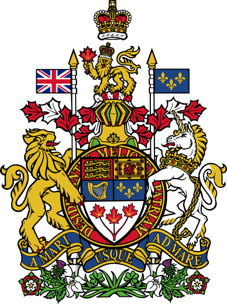 free vector Coat Of Arms Of Canada clip art