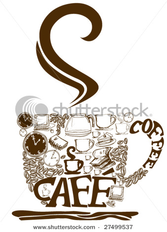 free vector Coffee icon and background vector