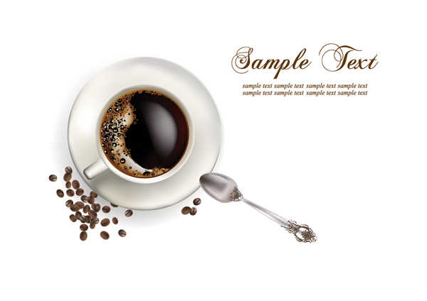 free vector Coffee tea lemon tea vector