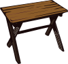 free vector Collapsible Wooden Table clip art