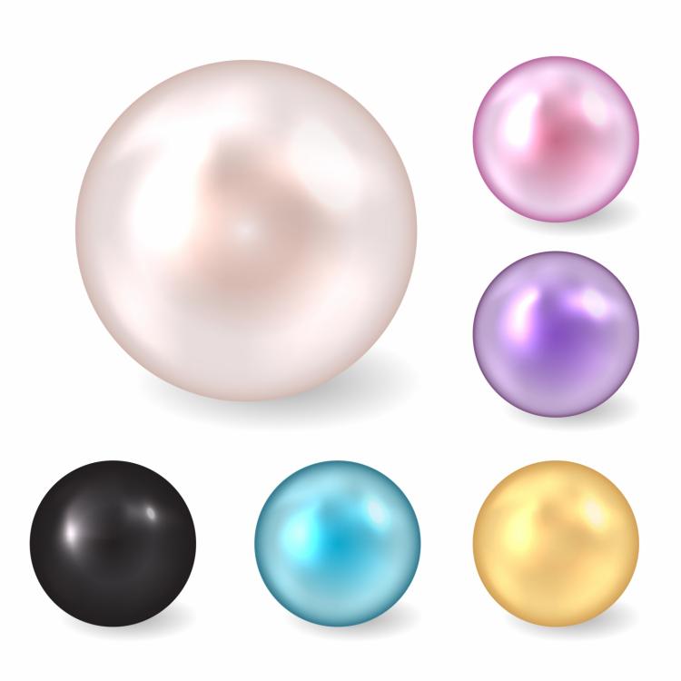 free vector Color pearls