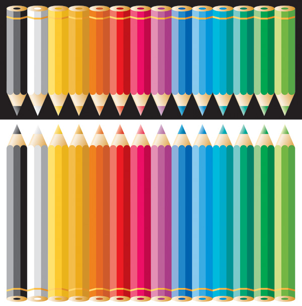 free vector Color pencil vector