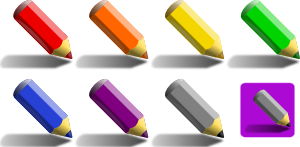 free vector Color Pencils clip art