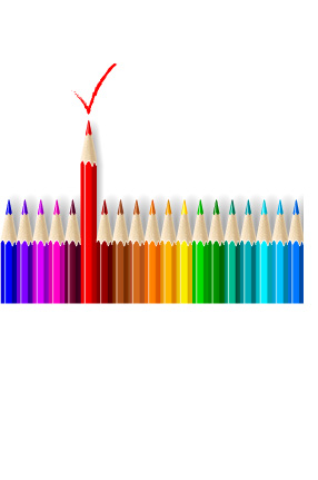 free vector Colored pencil series vector