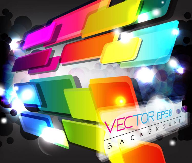 free vector Colorful abstract elements 08 vector