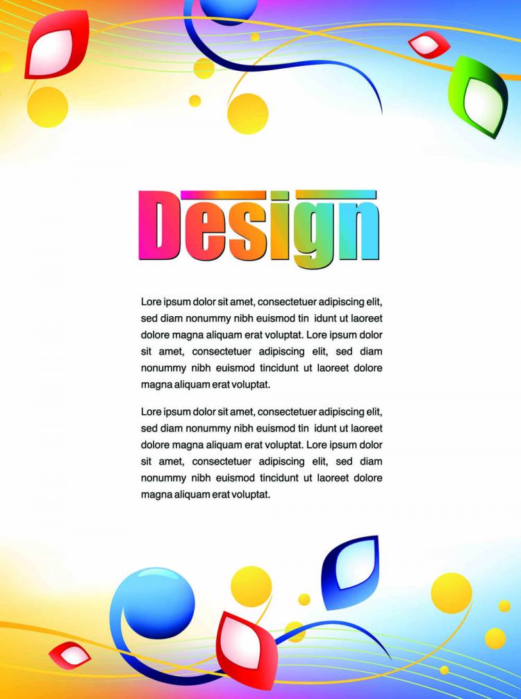 free vector Colorful advertising posters 01 vector