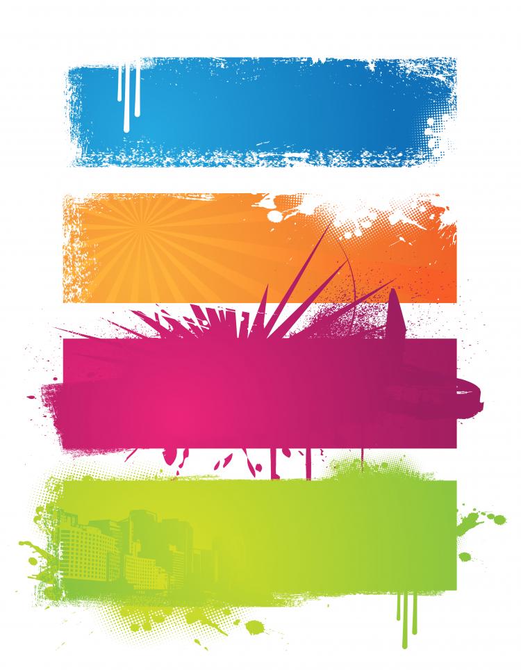 free vector Colorful decadence vector effect