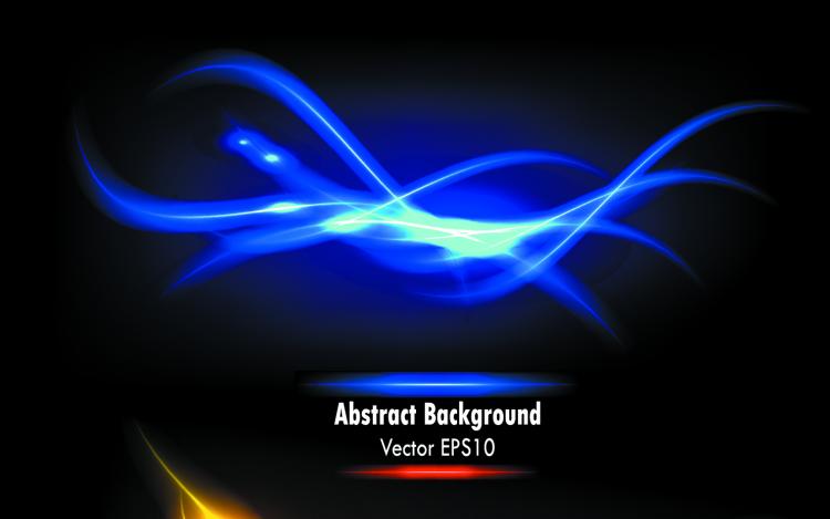 free vector Colorful dynamic flow line 04 vector