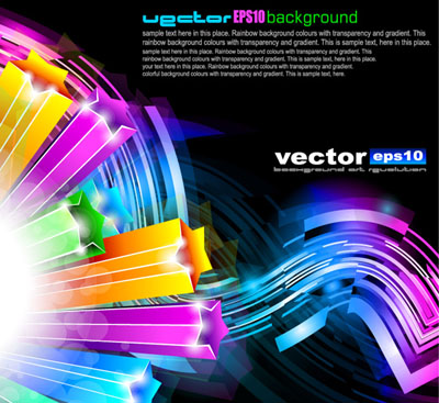 free vector Colorful dynamic graphics vector