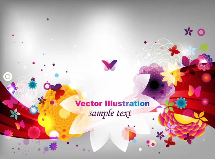 free vector Colorful fashion pattern 02 vector